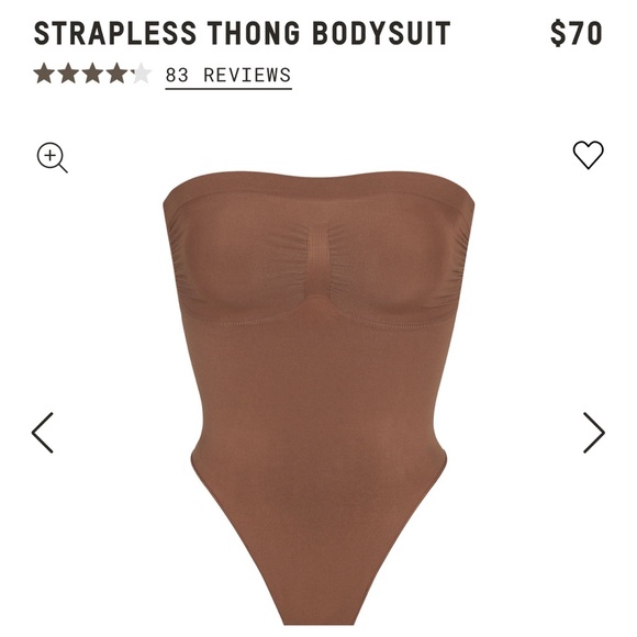 Skims Strapless Thong Bodysuit Jasper - Picture 3 of 5